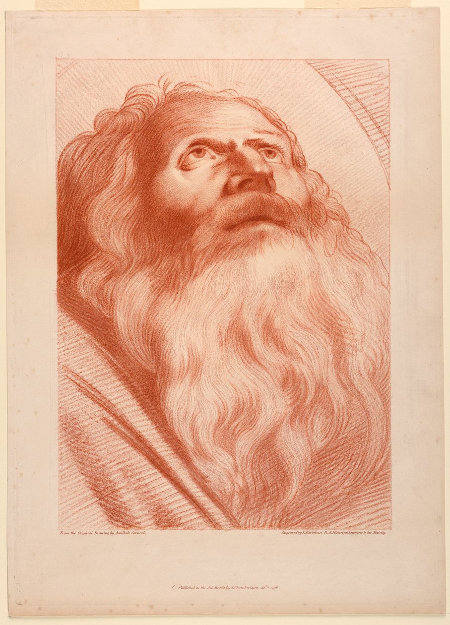 Cabeza de anciano de Francesco Bartolozzi