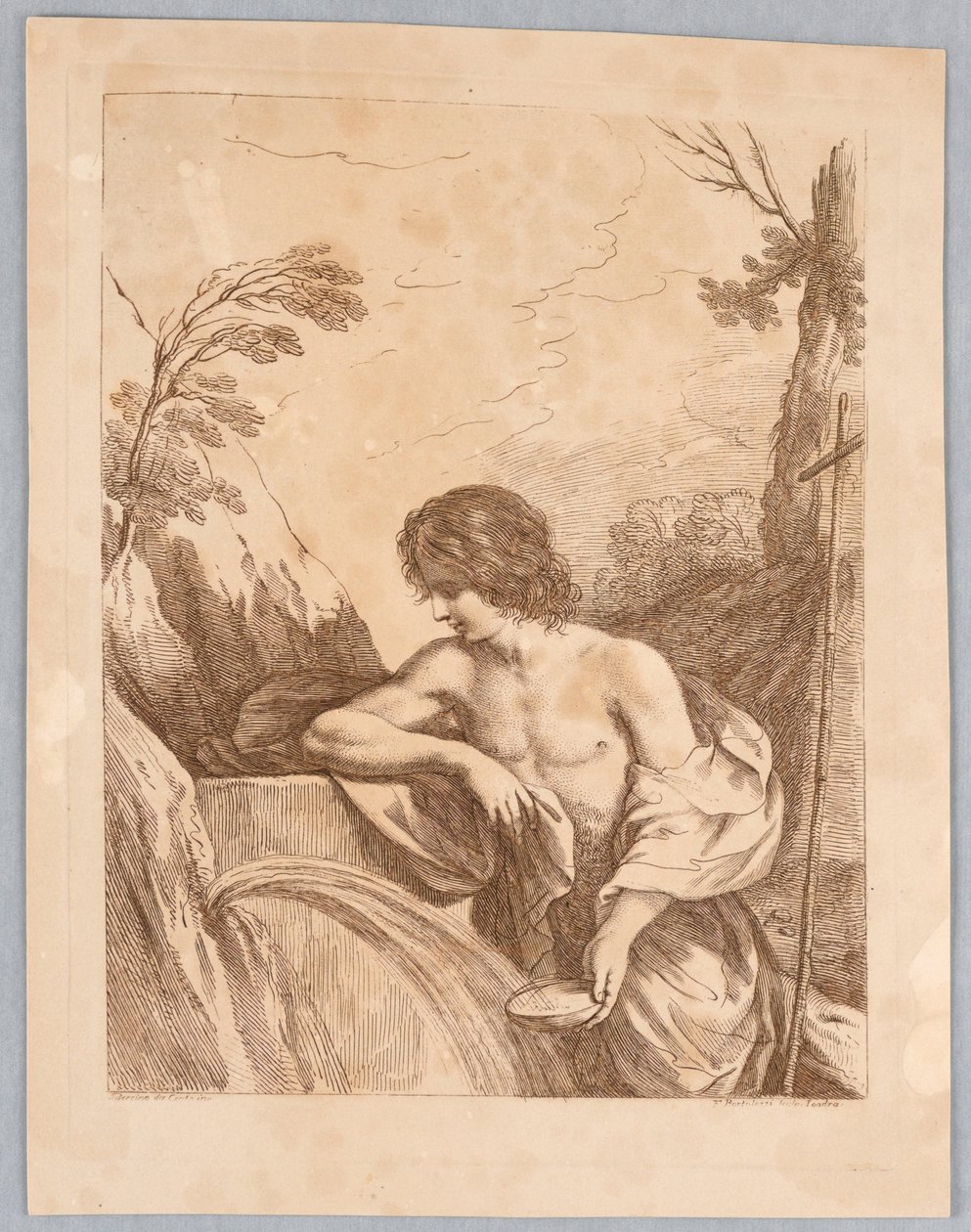 San Juan en el Desierto de Francesco Bartolozzi