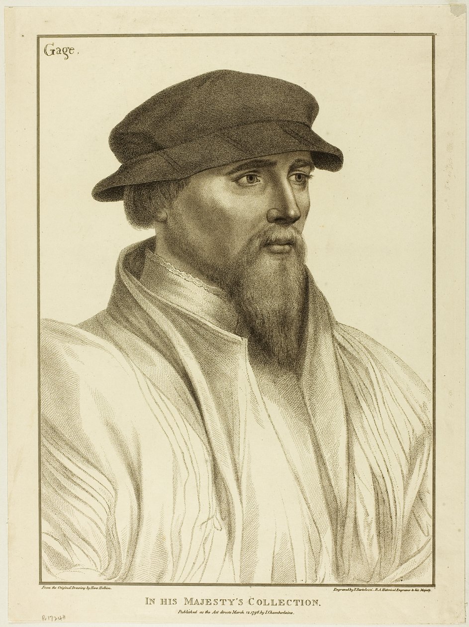 Sir John Gage de Francesco Bartolozzi