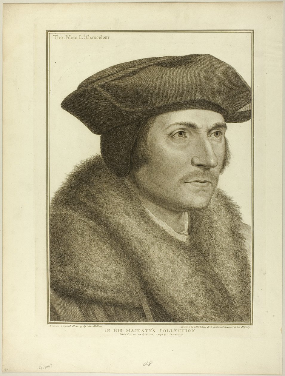 Sir Thomas More, Lord Canciller de Francesco Bartolozzi