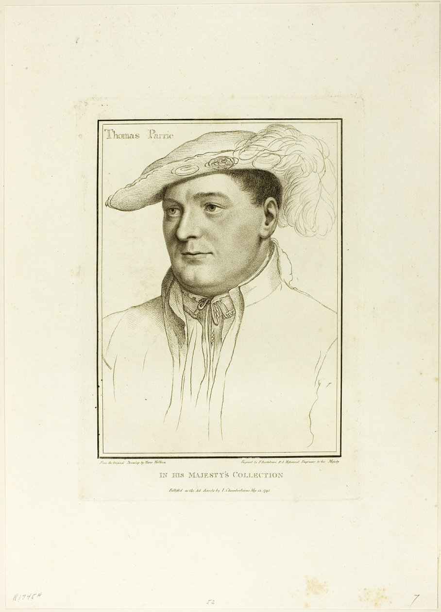Sir Thomas Parry de Francesco Bartolozzi