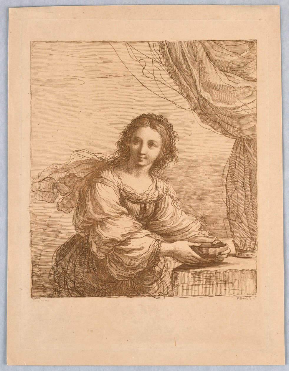 Sofonisba, con un cuenco de Francesco Bartolozzi