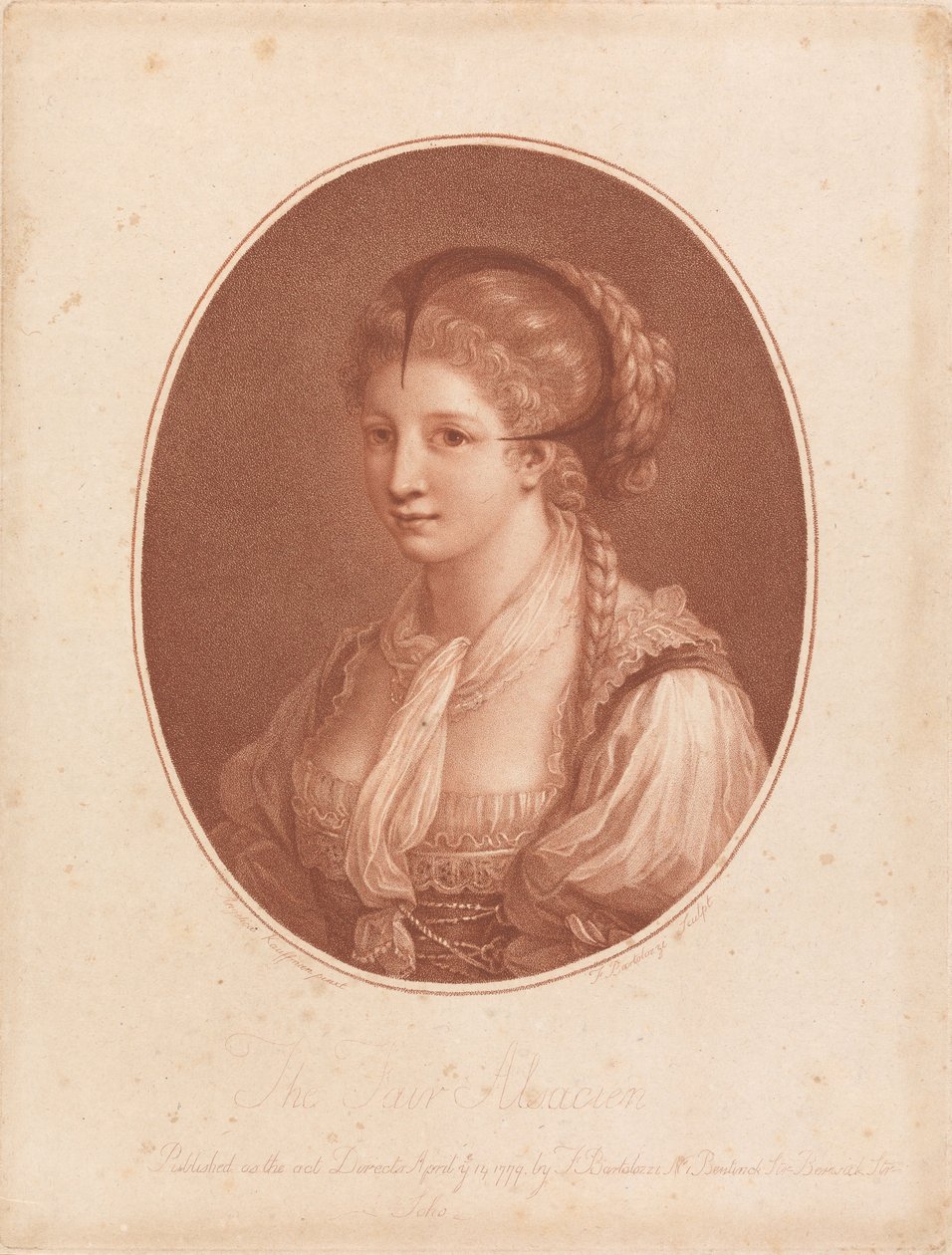 La bella alsaciana de Francesco Bartolozzi