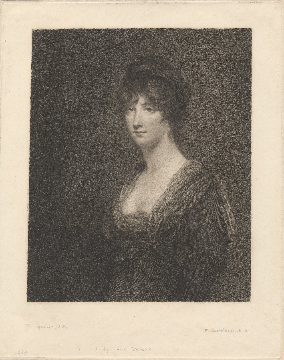 La Muy Honorable Lady Jane Dundas de Francesco Bartolozzi