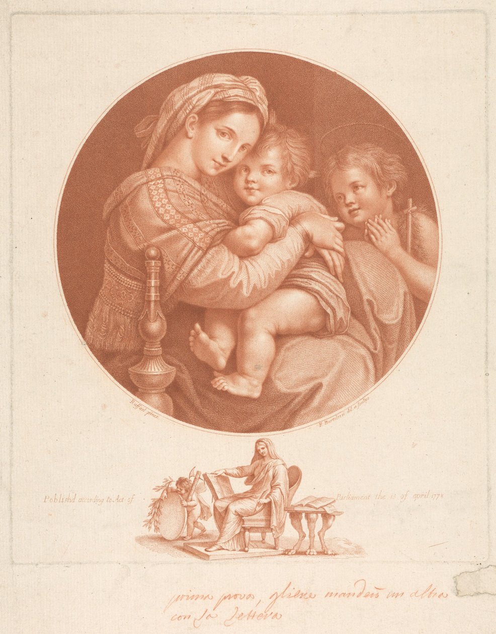 La Virgen de Francesco Bartolozzi