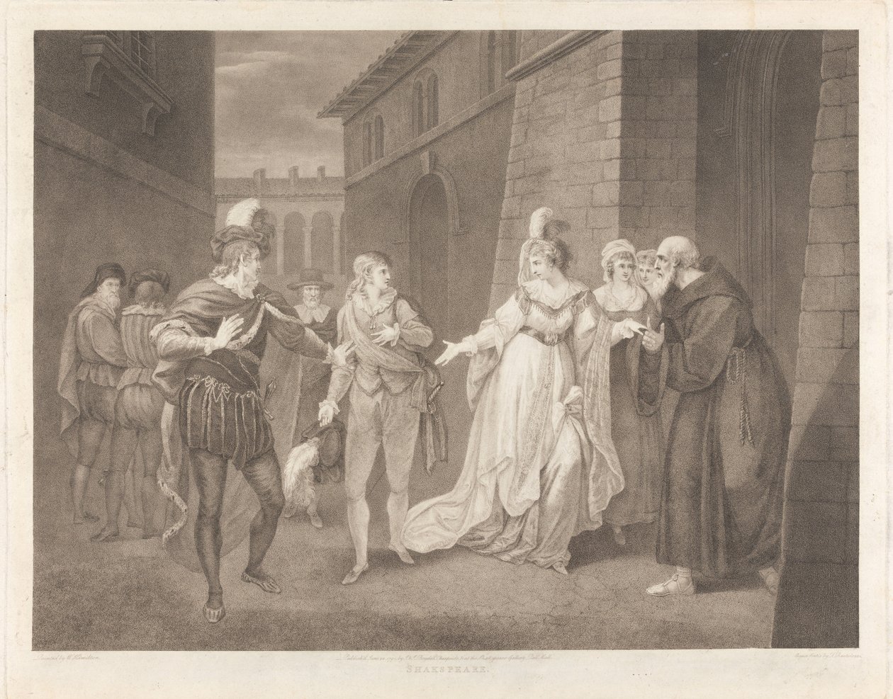 Noche de Reyes, acto V, escena I: La calle de Francesco Bartolozzi