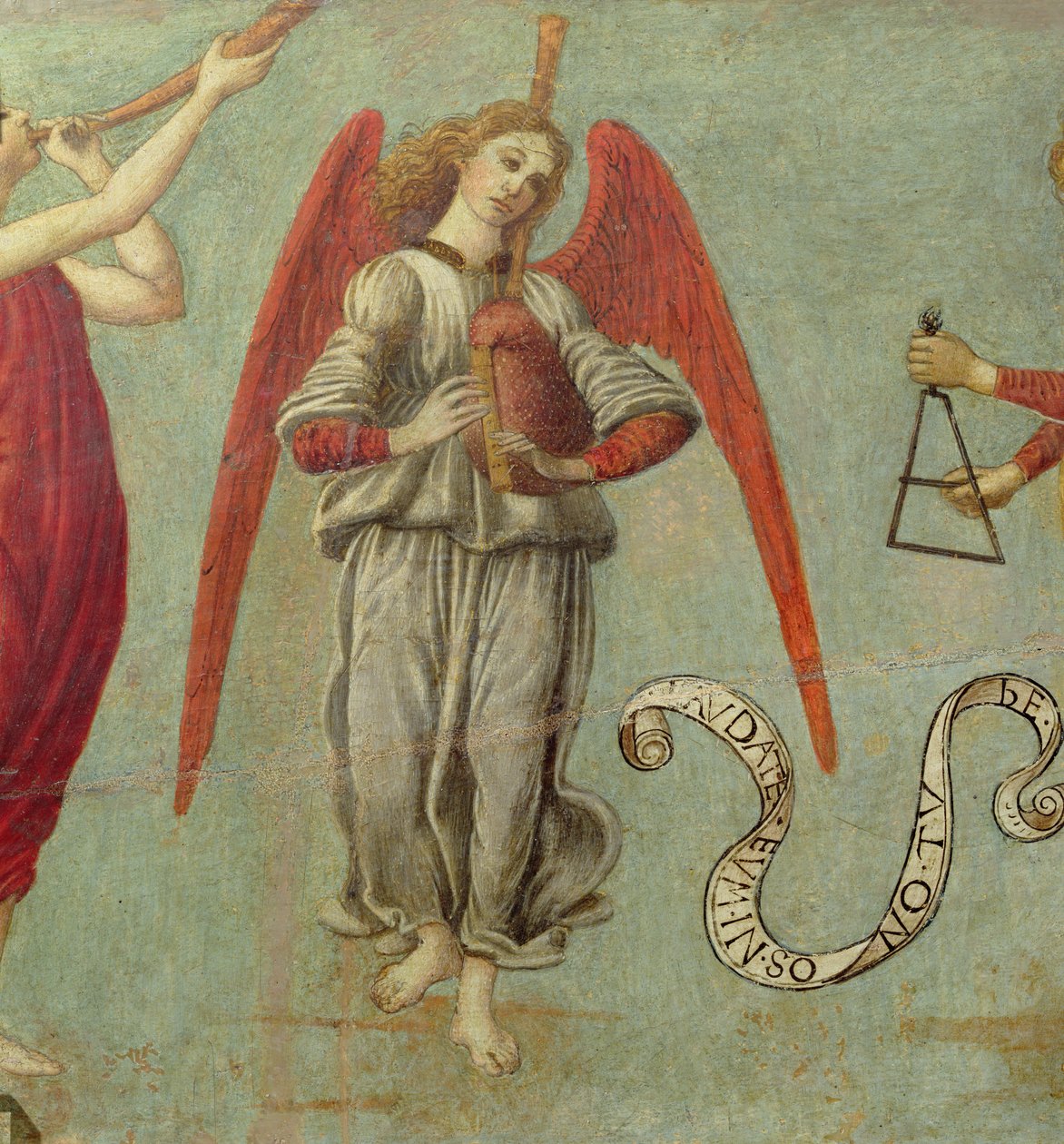 Ángel tocando la gaita (detalle) de Francesco Botticini