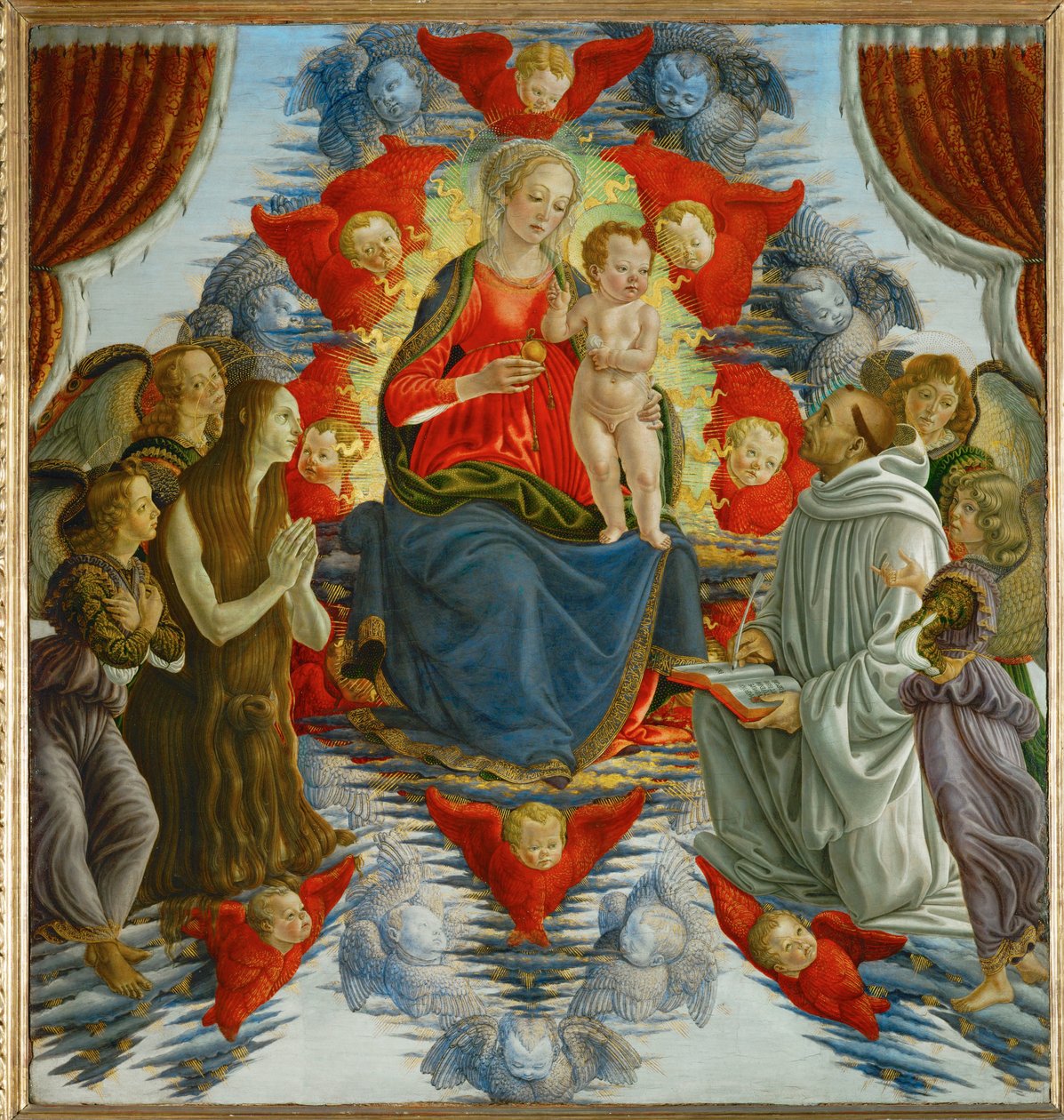 La Virgen y el niño entre los ángeles - La Vierge et l