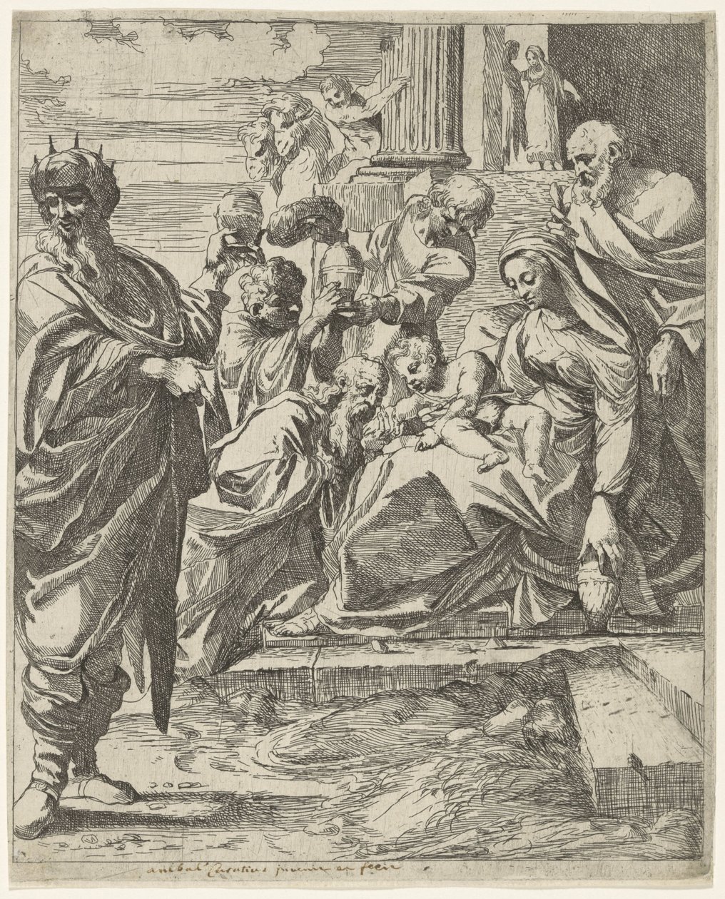 Adoración de los Reyes de Francesco Brizio (attributed to)