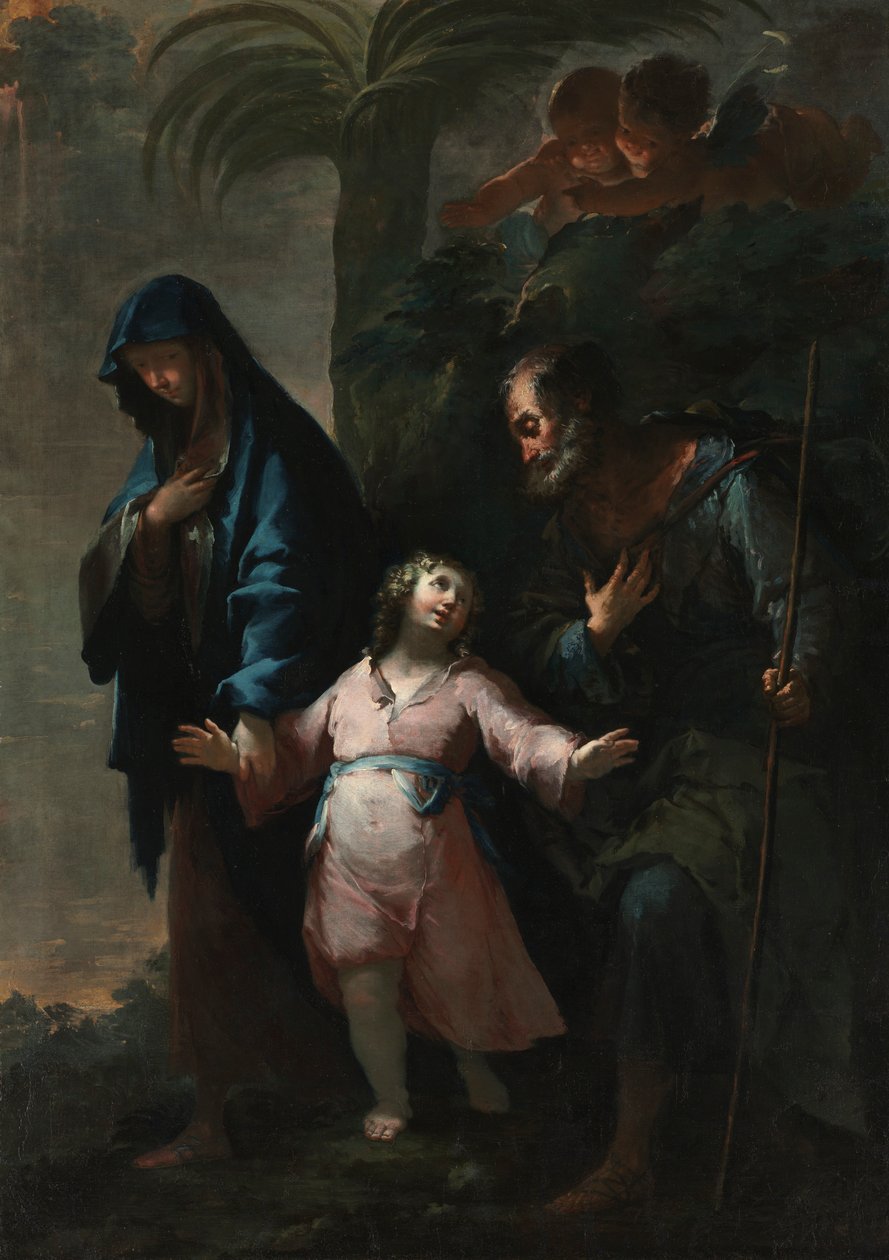 Regreso a Nazaret, 1735 de Francesco Conti