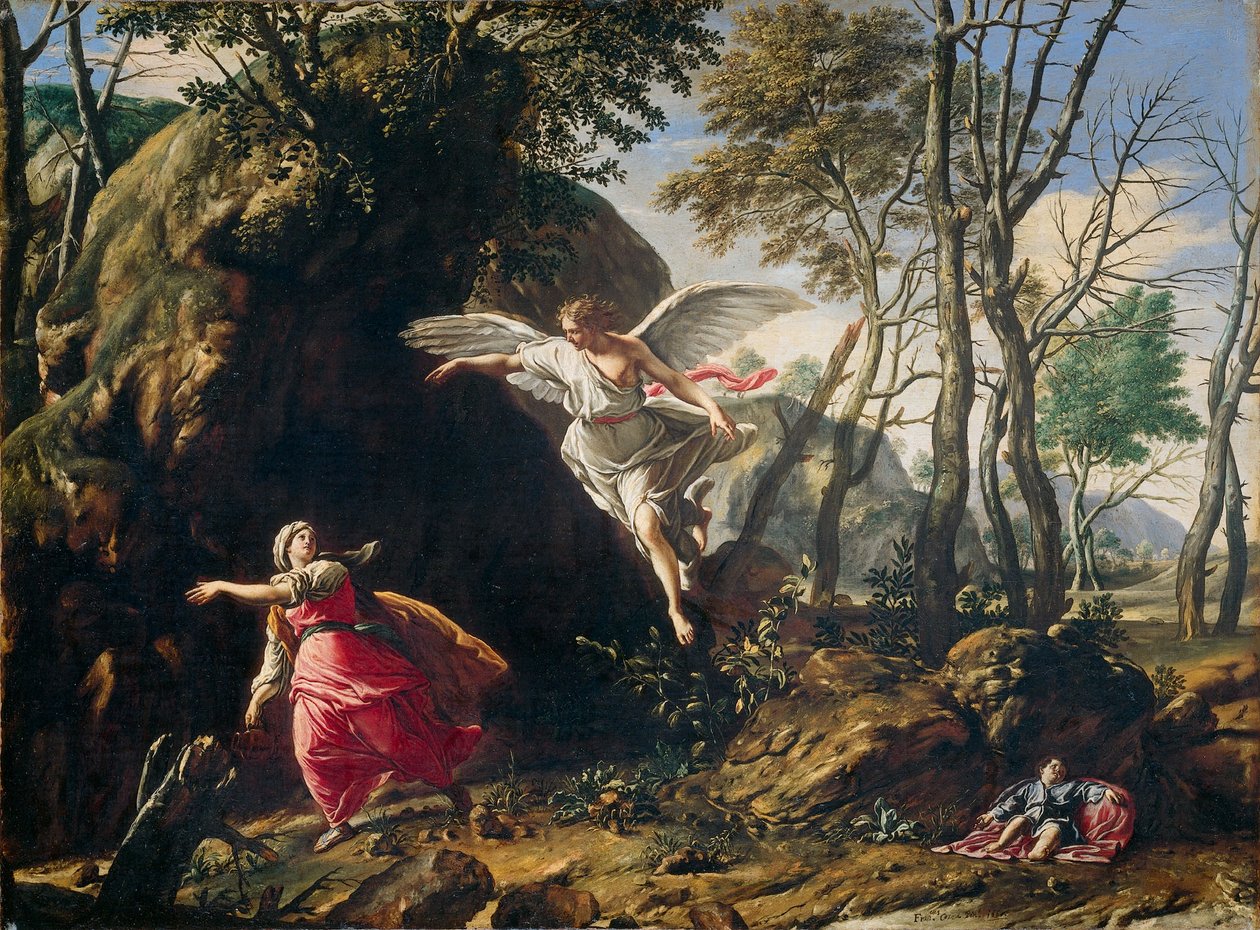 Holandés: Agar e Ismael en el desierto Agar e Ismael en el desierto de Francesco Cozza