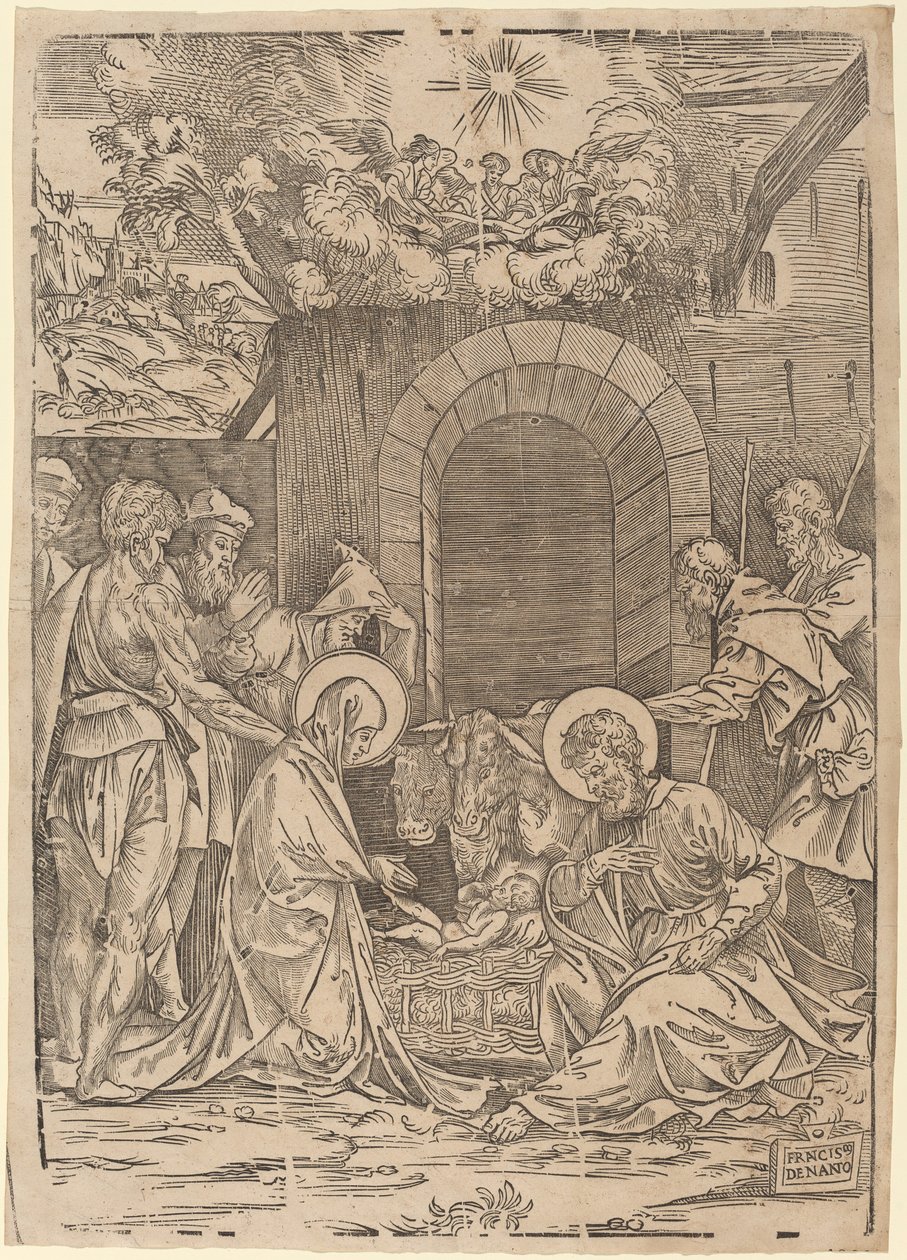 La Adoración de los Pastores de Francesco Denanto