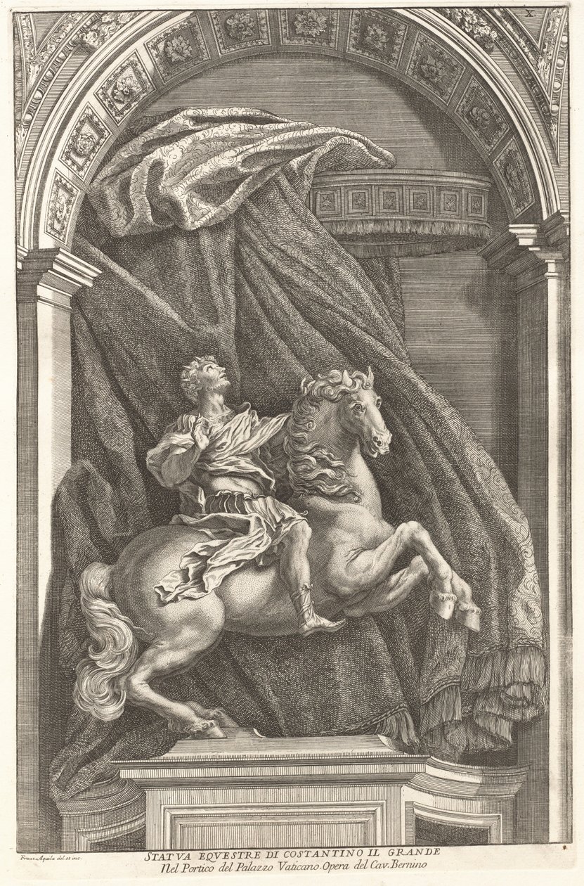 Estatua de Constantino de Francesco Faraone Aquila after Gian Lorenzo Bernini