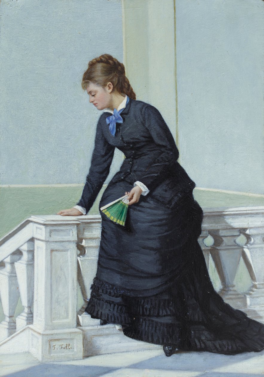 El celoso, c.1875-78 (óleo sobre tabla) de Francesco Folli