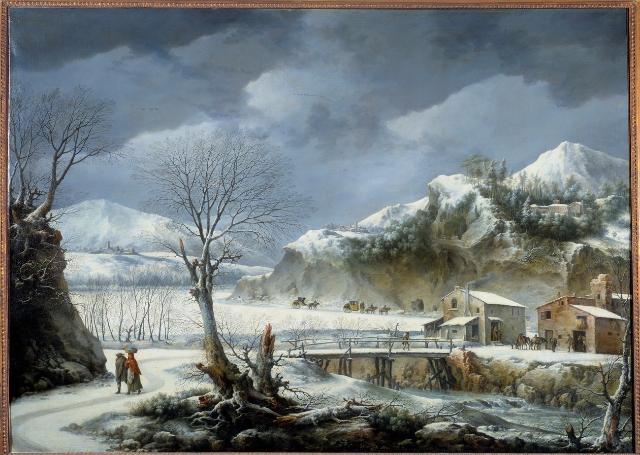 Paisaje de invierno de Francesco Foschi
