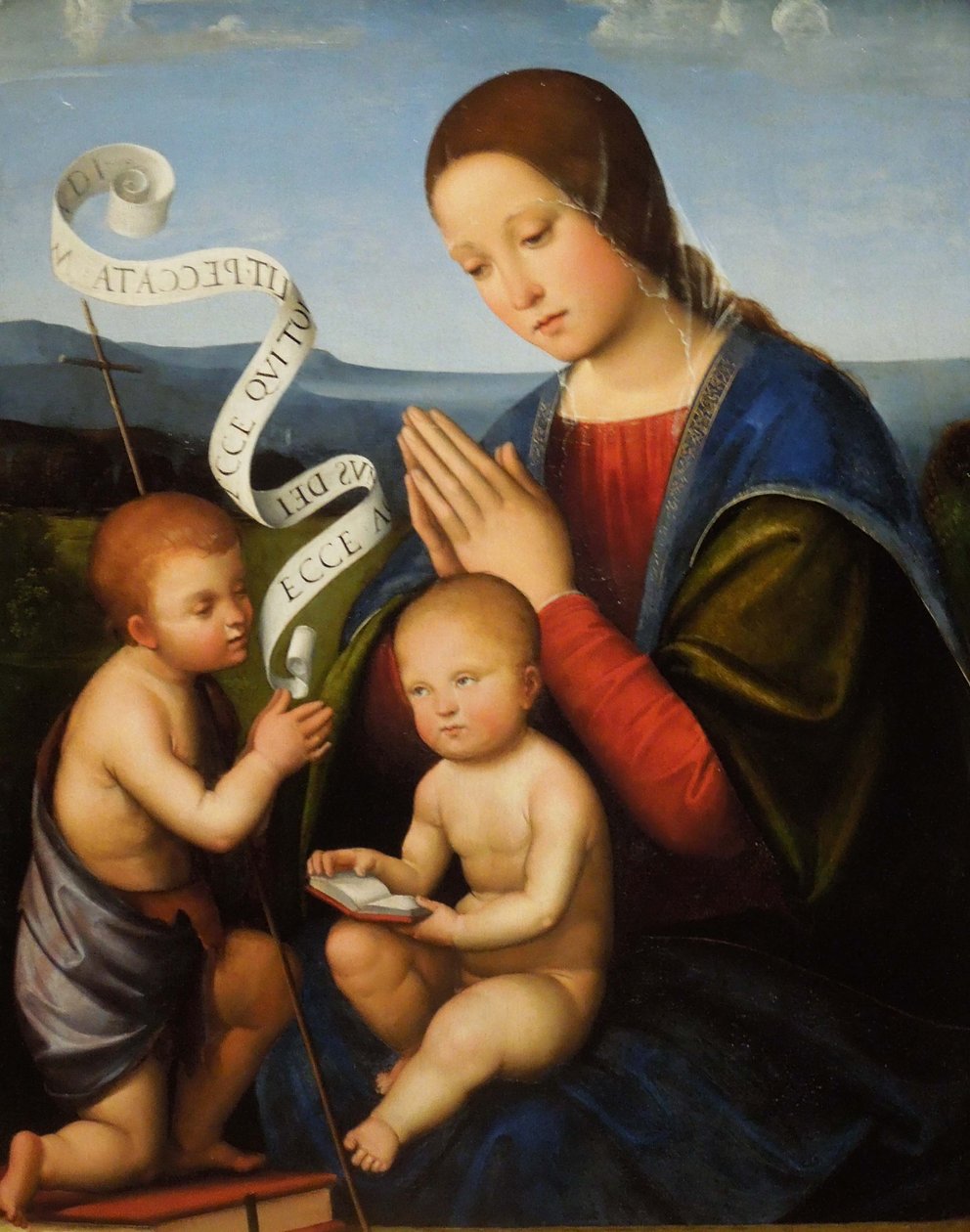 Francesco Francia - La Virgen y el Niño con San Juan de Francesco Francia
