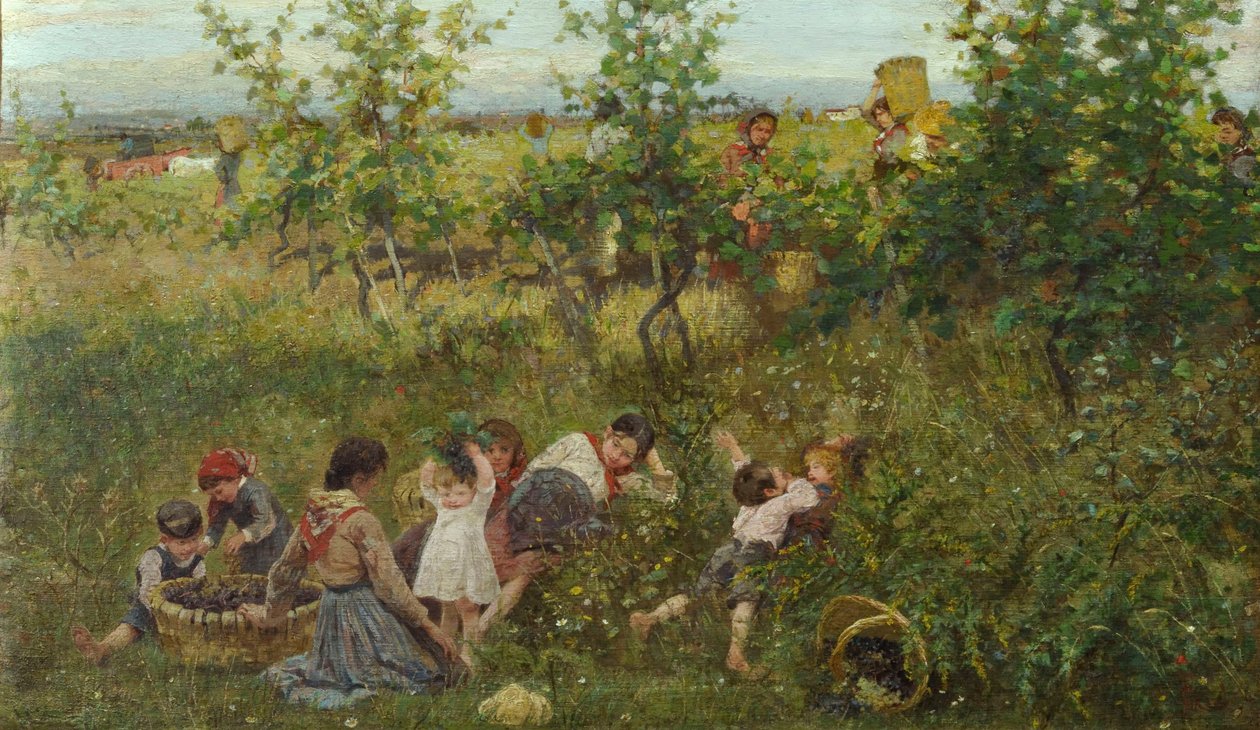 La vendimia (óleo sobre lienzo) de Francesco Gioli