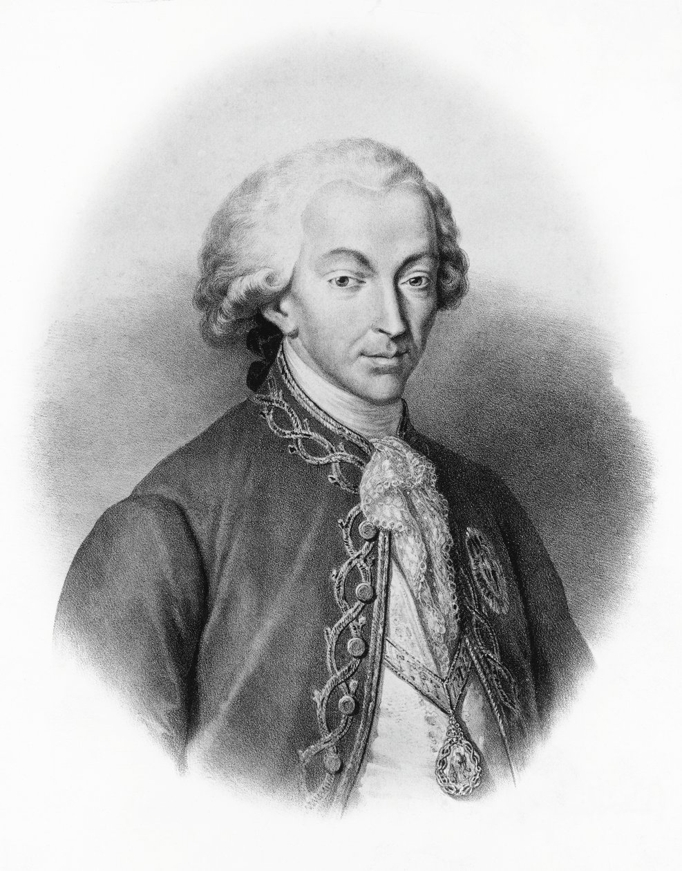 Retrato de Carlo Emanuele IV de Saboya (1751-1819), Rey de Cerdeña de Francesco Gonin