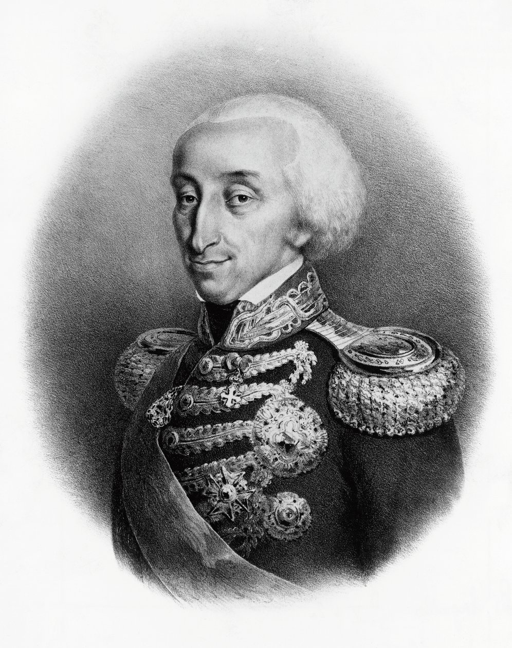 Retrato de Vittorio Emanuele I de Saboya, Rey de Cerdeña de Francesco Gonin