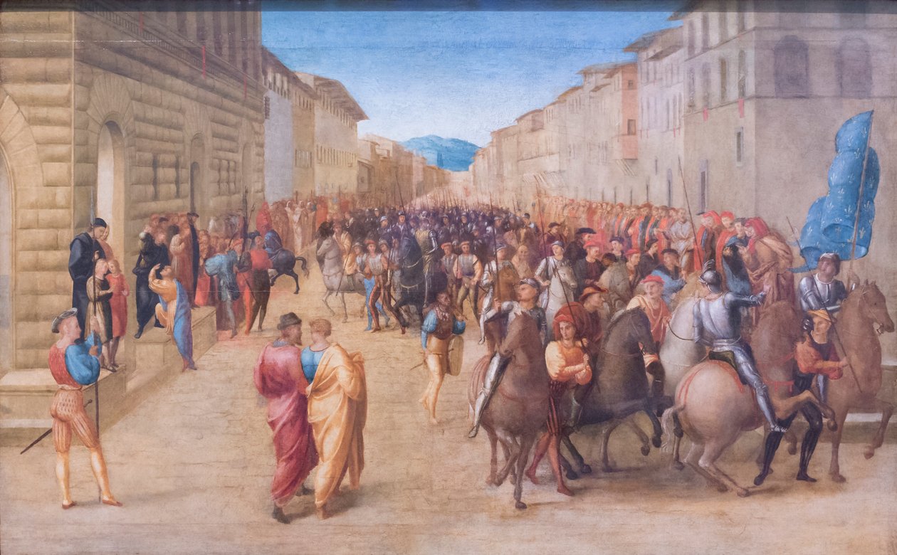 Entrada de Carlos VIII en Florencia de Francesco Granacci