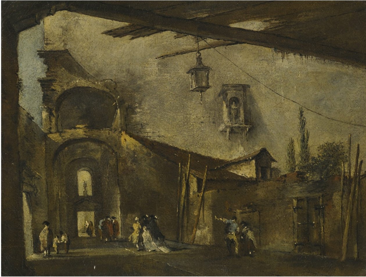 Una calle de Venecia de Francesco Guardi