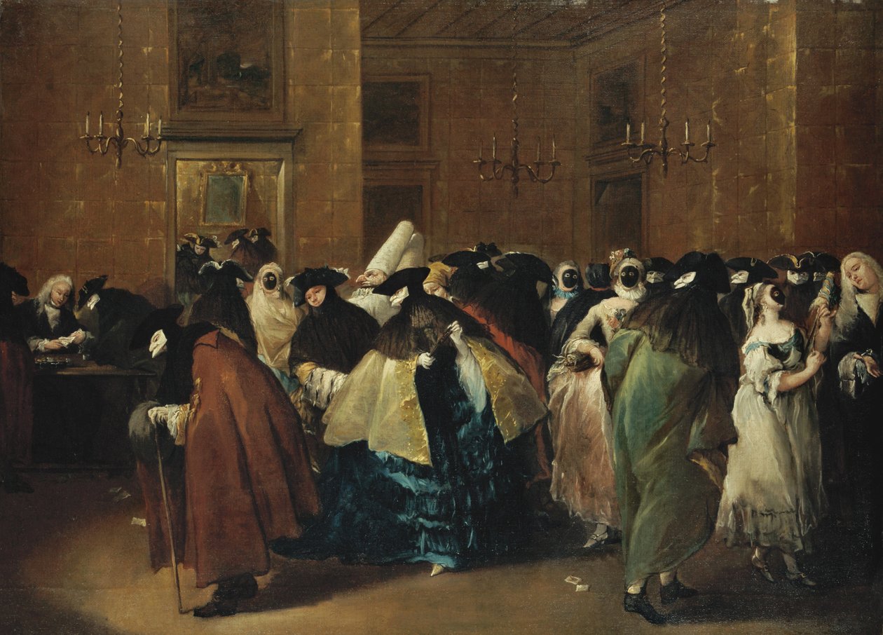 Casino Il ridotto en Venecia de Francesco Guardi