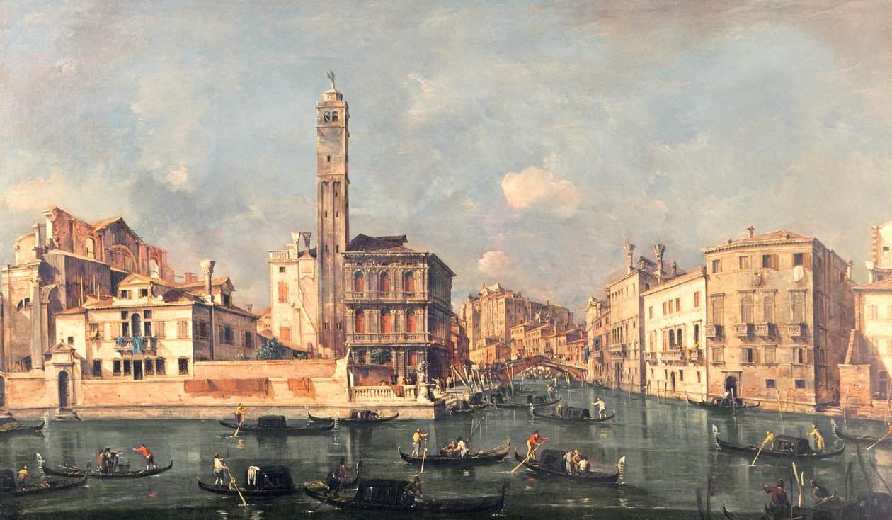 Gran Canal: San Geremia y la entrada al Cannaregio de Francesco Guardi