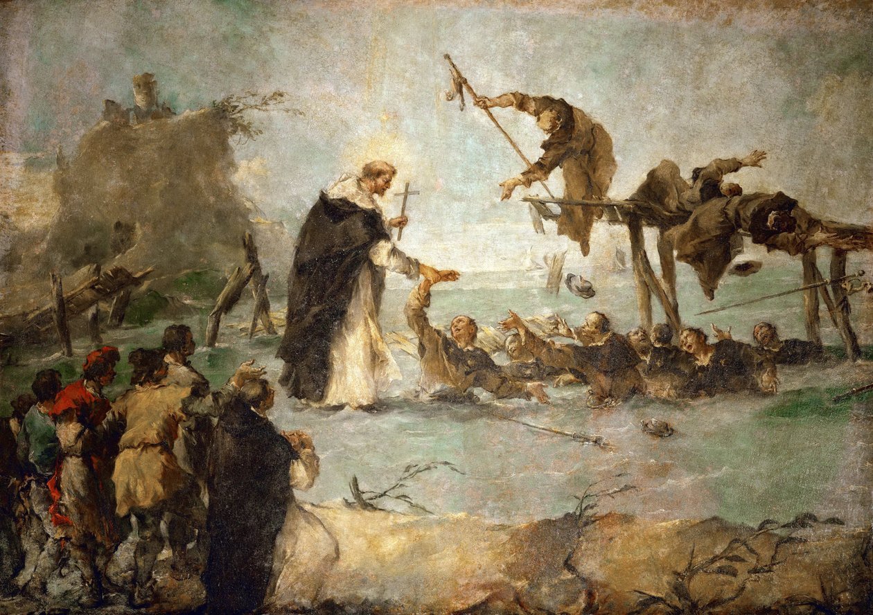 El milagro de un santo dominicano de Francesco Guardi