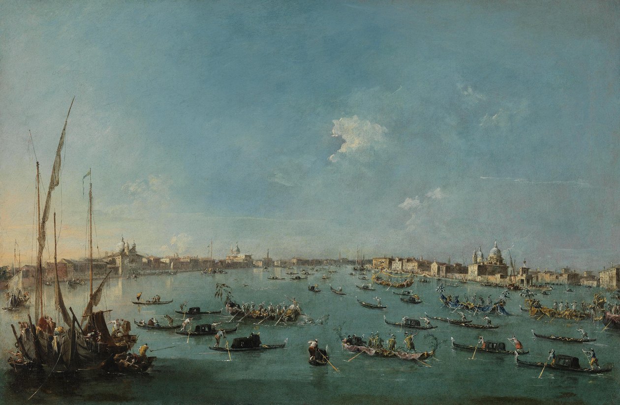 Regata en el canal de la Giudecca de Francesco Guardi