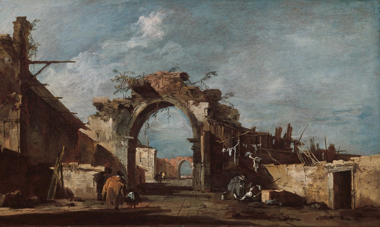 Arco en ruinas de Francesco Guardi