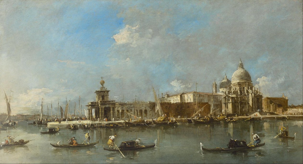 Santa Maria della Salute y la Dogana, Venecia de Francesco Guardi