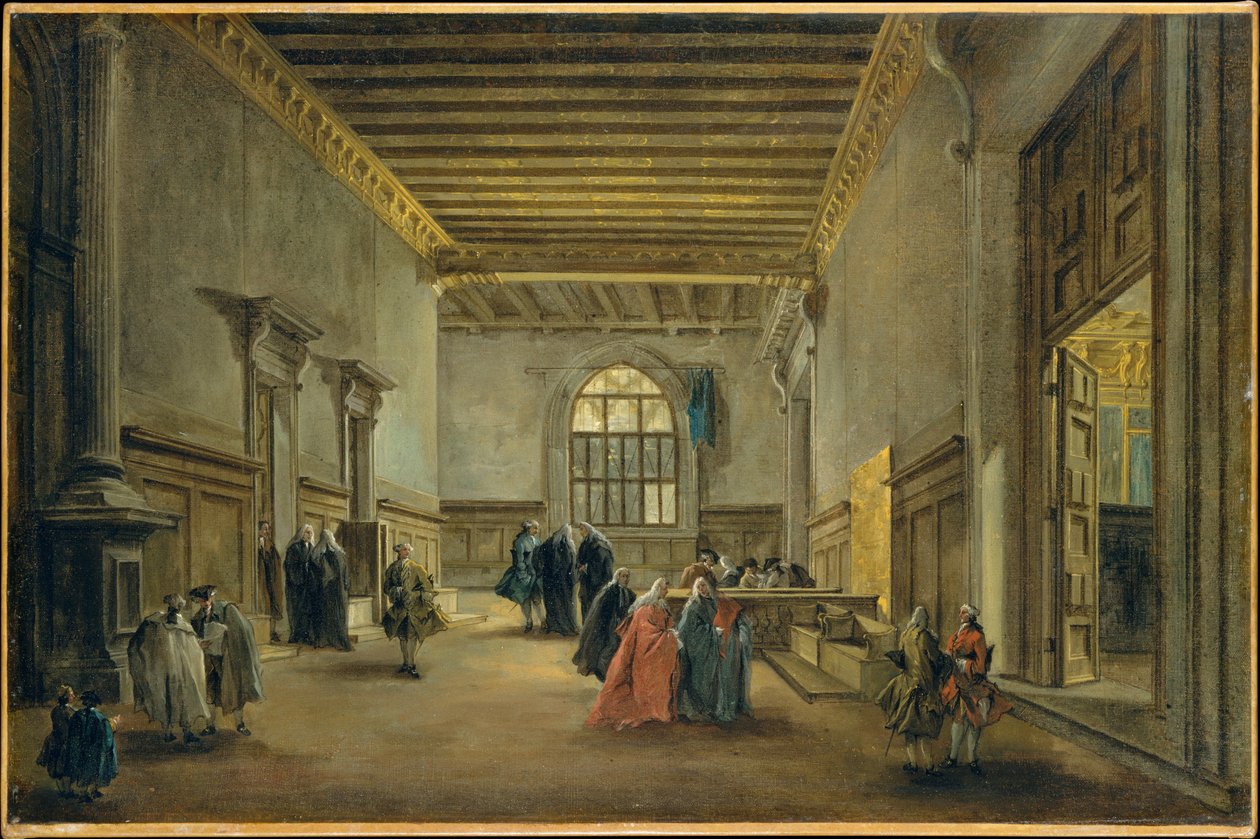 La antesala de la Sala del Gran Consejo de Francesco Guardi