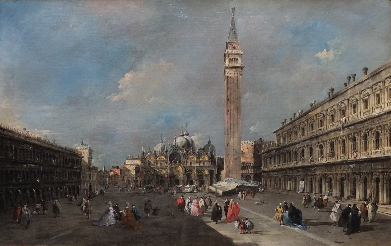 Plaza de San Marcos, Venecia de Francesco Guardi