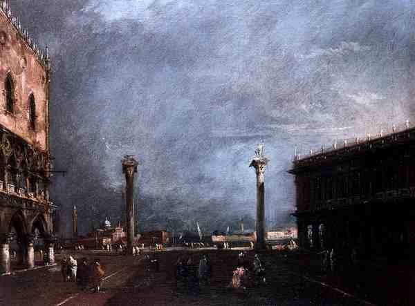 La Piazzetta di San Marco en Venecia de Francesco Guardi