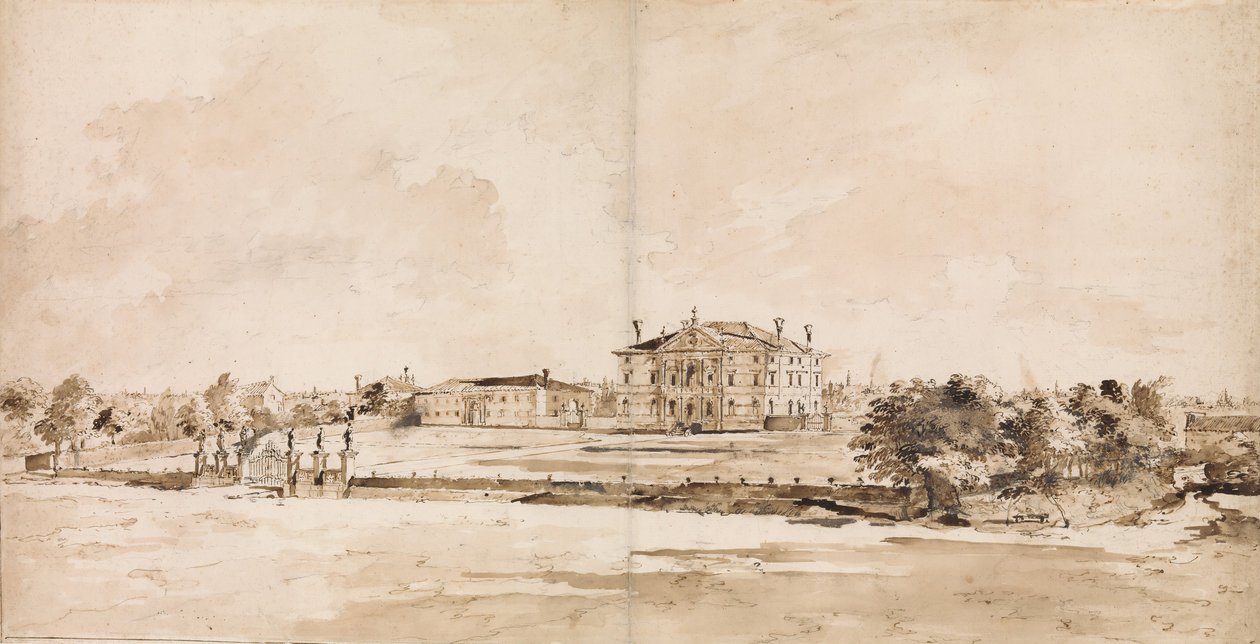 La Villa Loredan, cerca de Treviso, ca. 1778 de Francesco Guardi