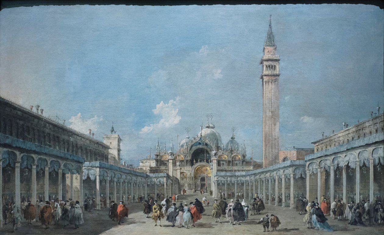 La fiesta de la Ascensión en la plaza de San Marcos, hacia 1775 (óleo sobre lienzo) de Francesco Guardi