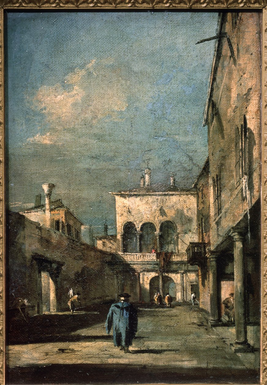 Patio veneciano de Francesco Guardi