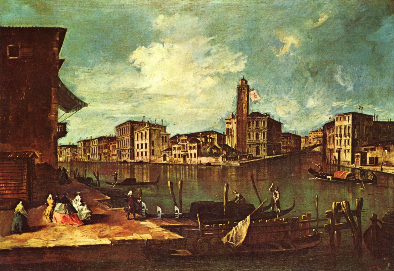 Venecia, El Gran Canal con San Geremia, el Palacio Labia y la entrada al Cannaregio de Francesco Guardi