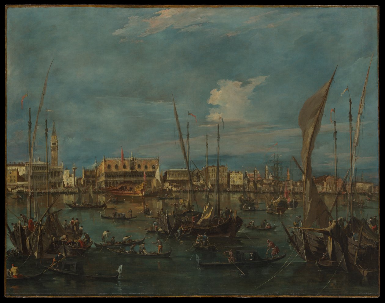 Venecia desde el Bacino di San Marco de Francesco Guardi