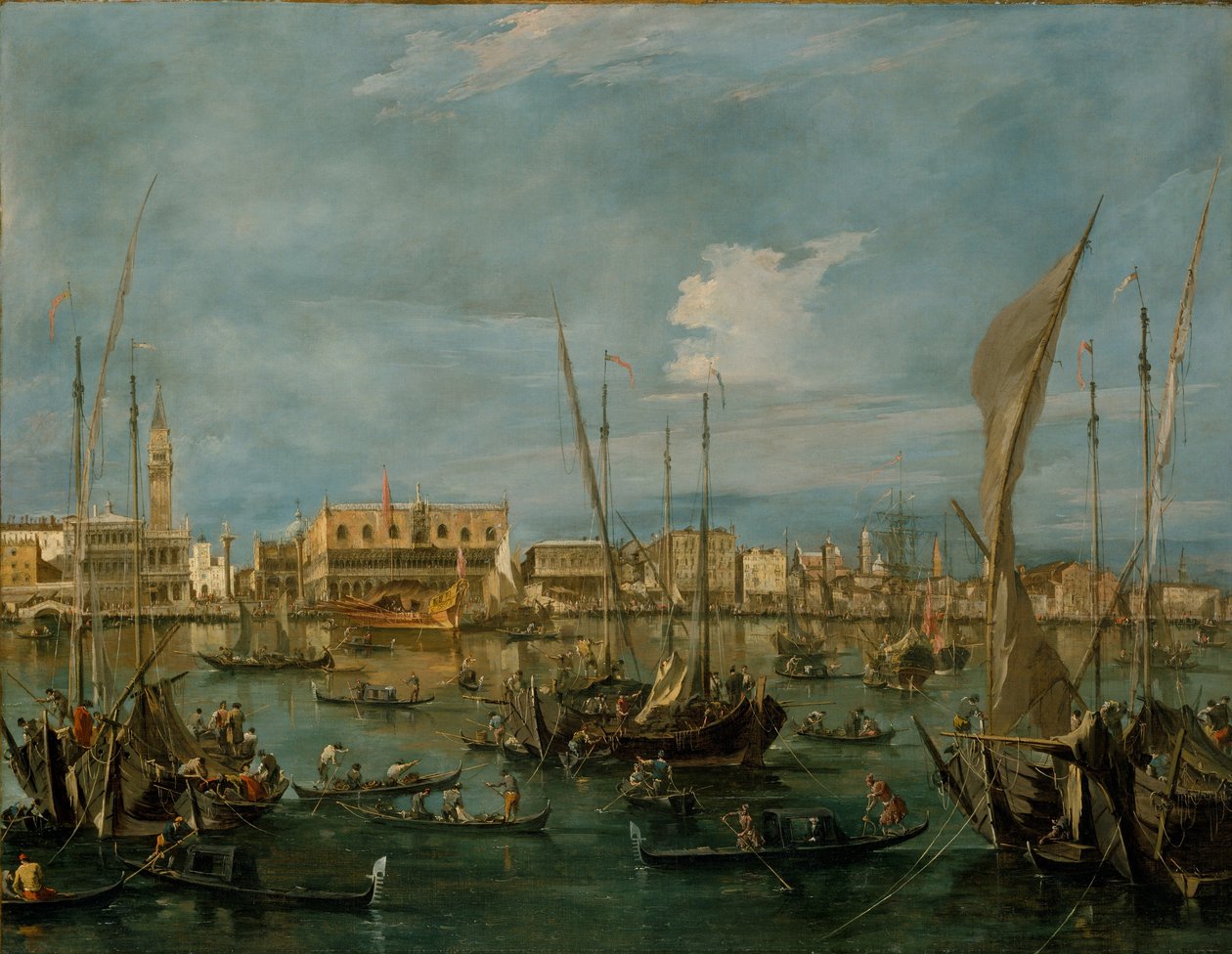 Venecia desde el Bacino di San Marco de Francesco Guardi