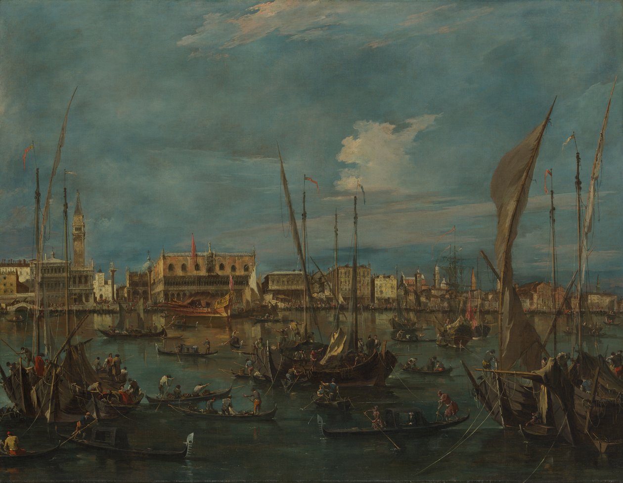 Venecia desde el Bacino di San Marco, ca. 1765 de Francesco Guardi