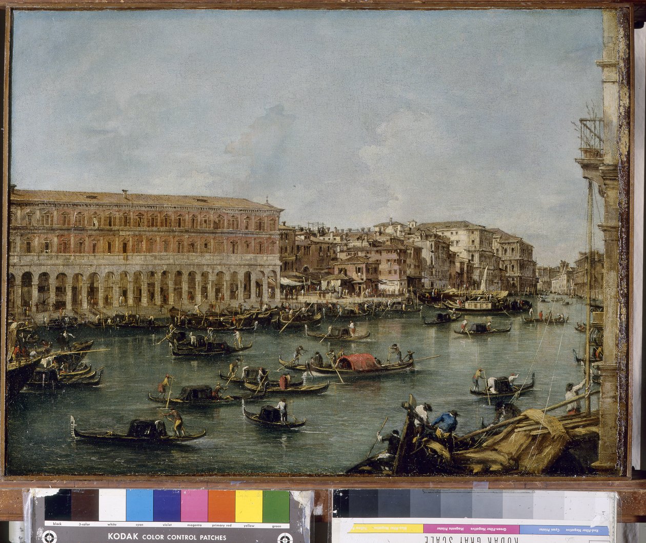 Vista del Gran Canal con las Fabbriche Nuove di Rialto, 1756-60 de Francesco Guardi