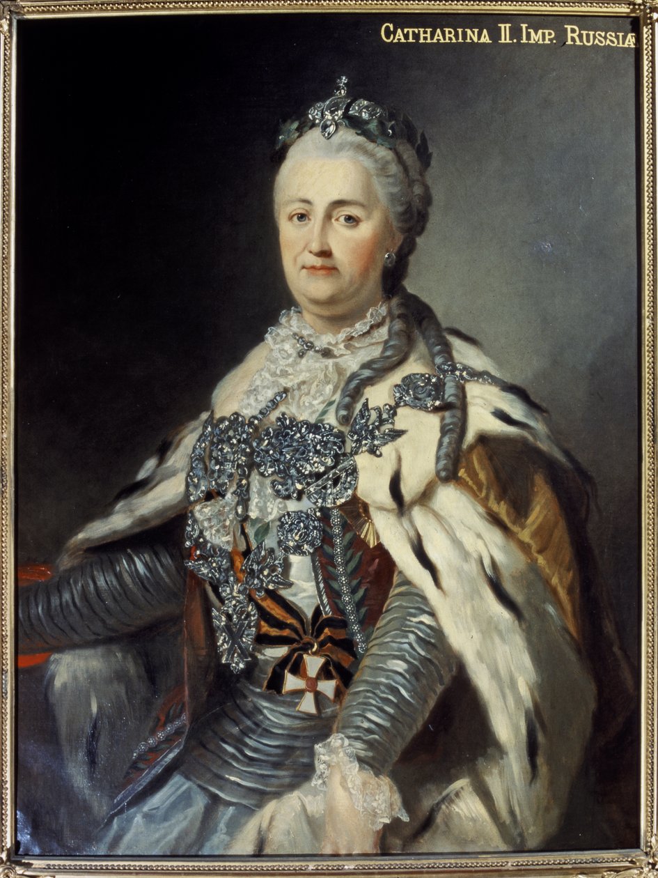 Catalina II "La Grande" (1729-1796) (óleo sobre lienzo) de Francesco Guerini