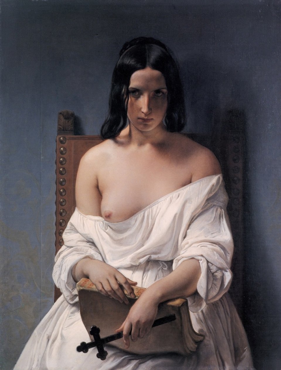 Italiano:  La Meditazione Meditación sobre la Historia de Italia de Francesco Hayez
