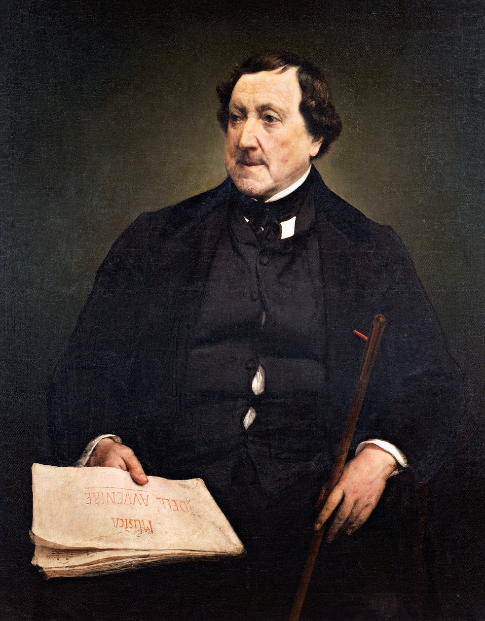 Retrato de Gioachino Rossini de Francesco Hayez