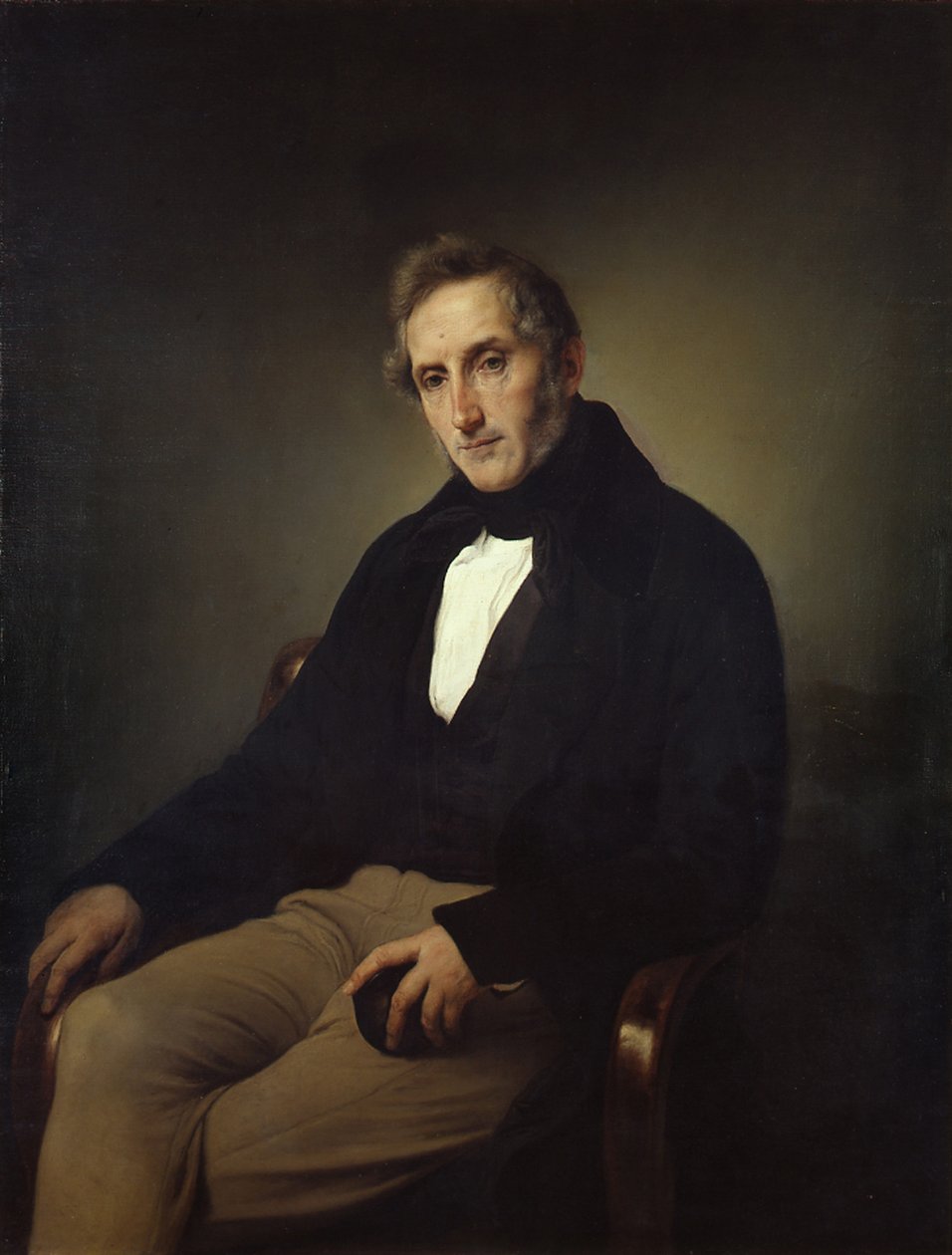 Retrato del poeta Alessandro Manzoni 1785-1873 de Francesco Hayez