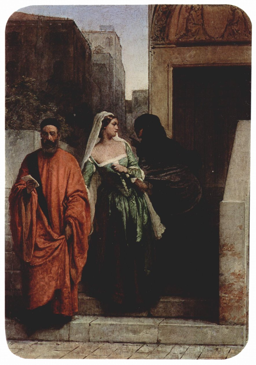 La venganza de una rival (Le Veneziane - Mujeres de Venecia) de Francesco Hayez