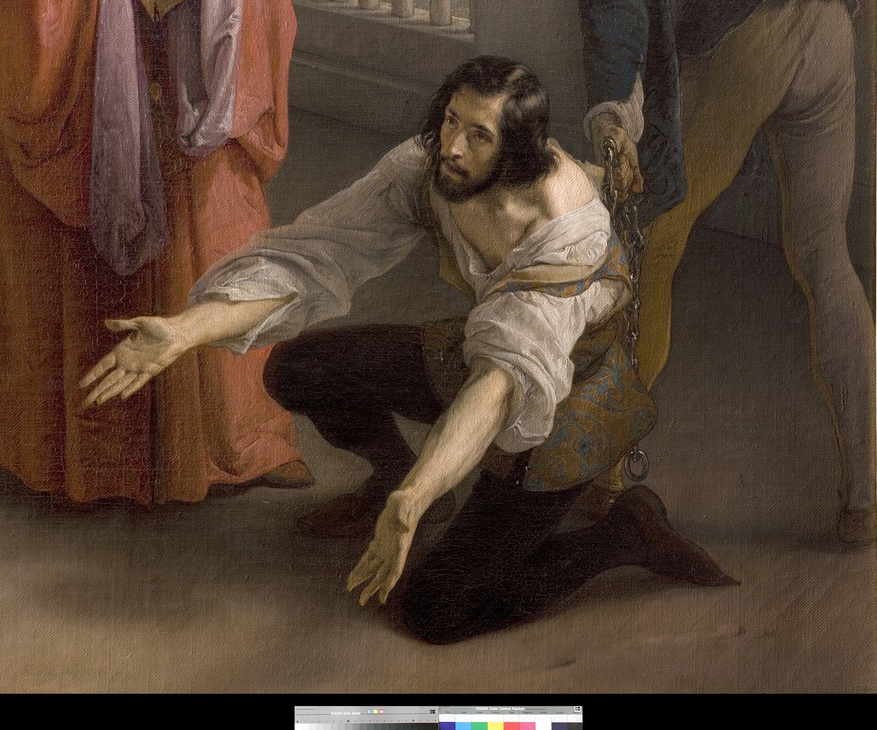 La última reunión entre Jacopo Foscari y su familia antes del exilio de Francesco Hayez