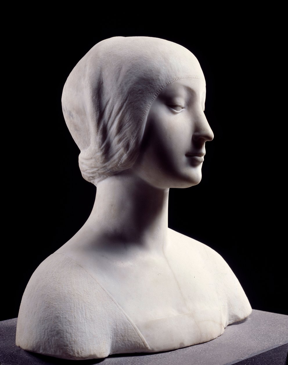 Busto de una joven llamada Beatriz de Aragón. Escultura de mármol atribuida a Francesco da Laurana (1430-1502) de Francesco Laurana
