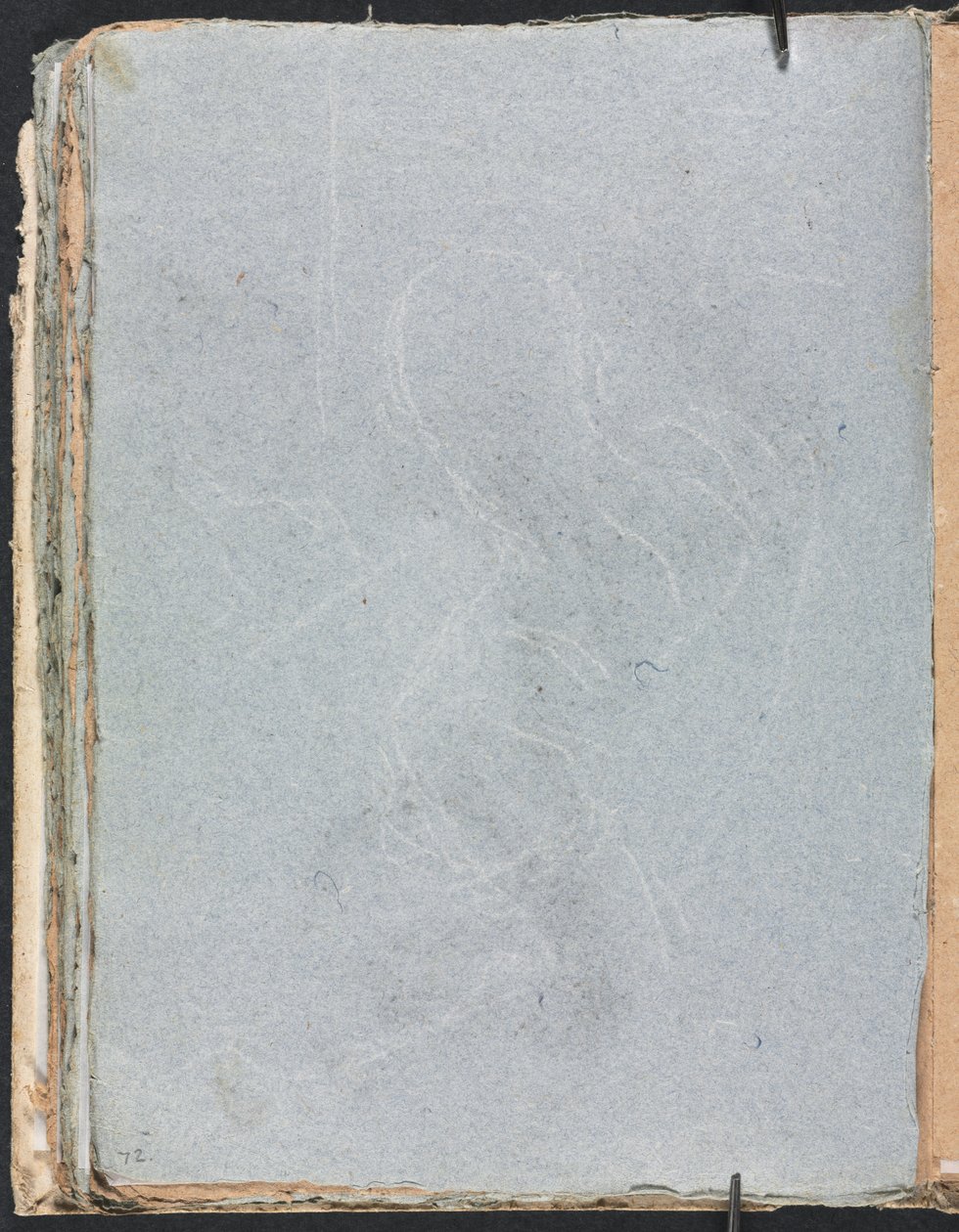 Cuaderno de bocetos de Verona: Estudio de figura página 72, 1760 de Francesco Lorenzi